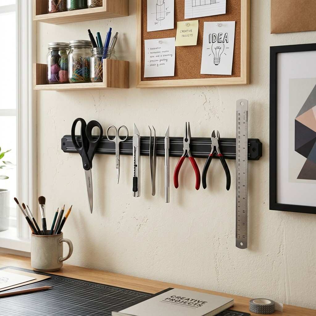 20 Smart IKEA Hacks to Organize Your Home 11A creative office wall featuring 202605212156