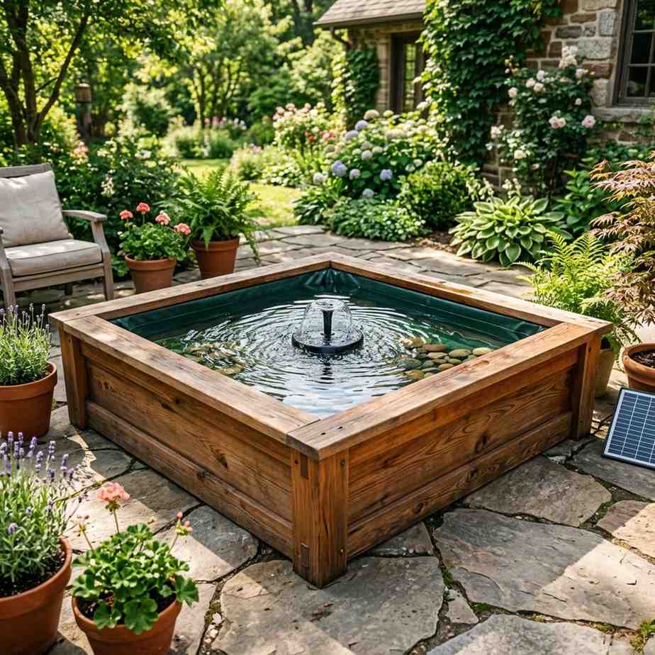 11Cedar frame housing water bubbler 202605181409