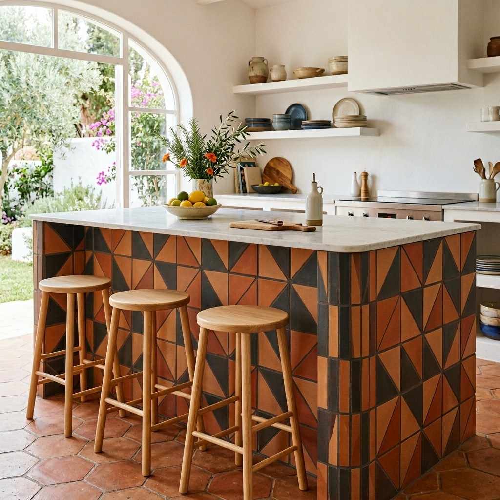 25 Stunning Kitchen Island Ideas with Seating for Modern Homes 11Kitchen island with terracotta t 202605201132 1