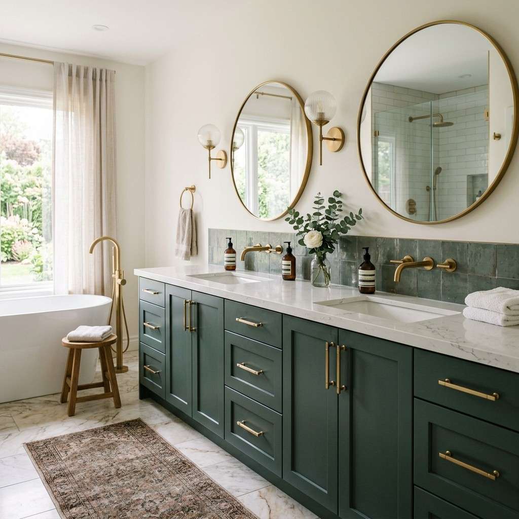 11Smoky jade green cabinets bathroom 202605151413