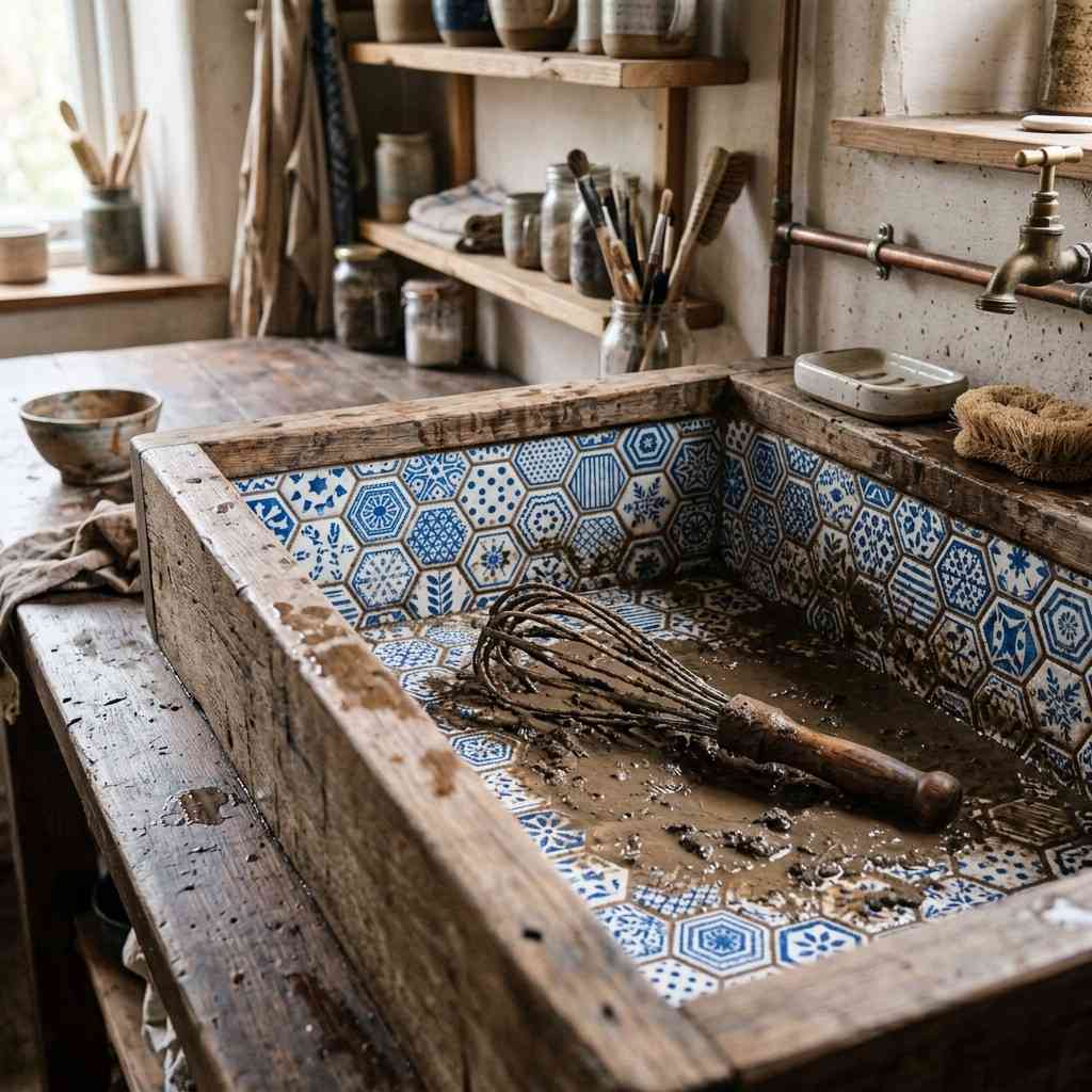 12Geometric tiled basin with whisk 202605131804
