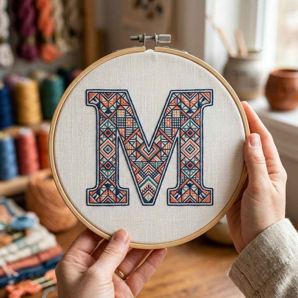 13Embroidery hoop with geometric grid 202605311850