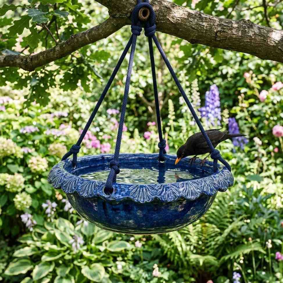 13Indigo blue stoneware bird bath 202605172315