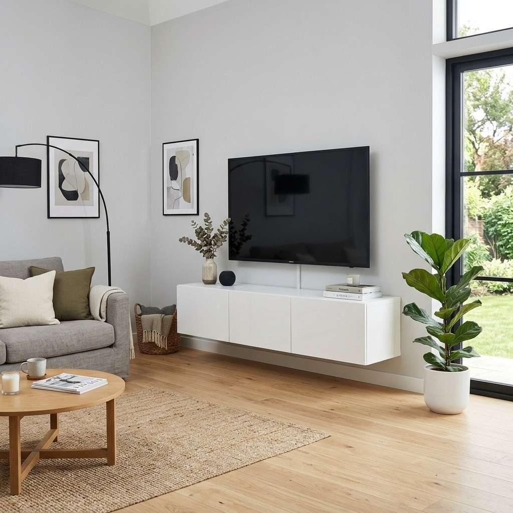 20 Smart IKEA Hacks to Organize Your Home 13Living room with media console 202605212156