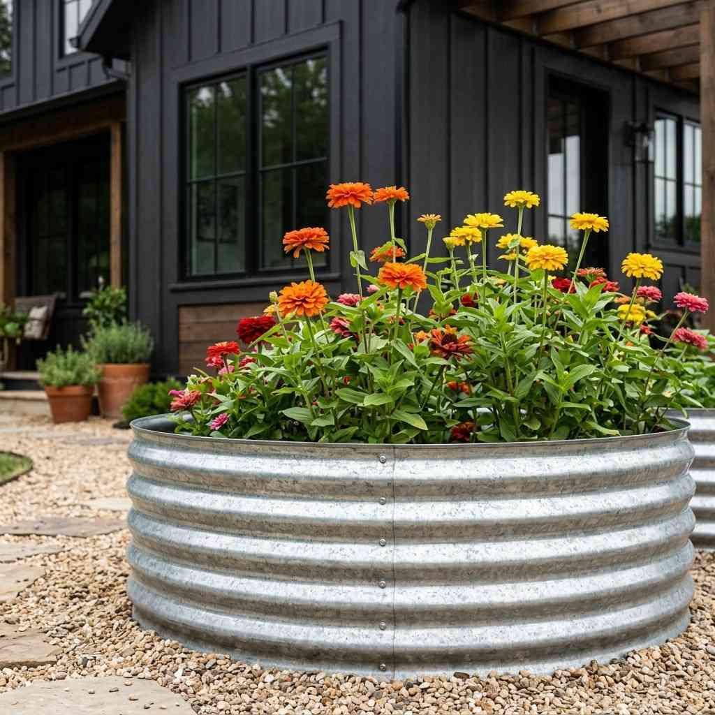 14Corrugated metal garden ring zin 202605222232