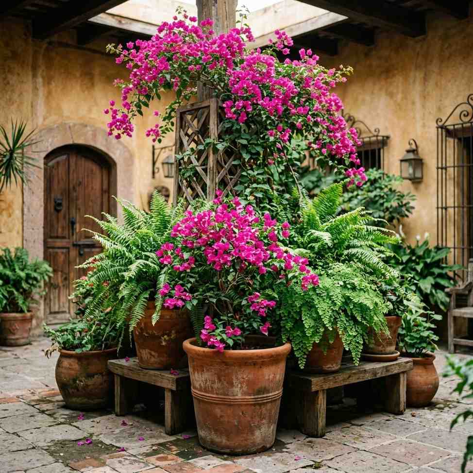 14Indoor garden nook terracotta pots 202605231200