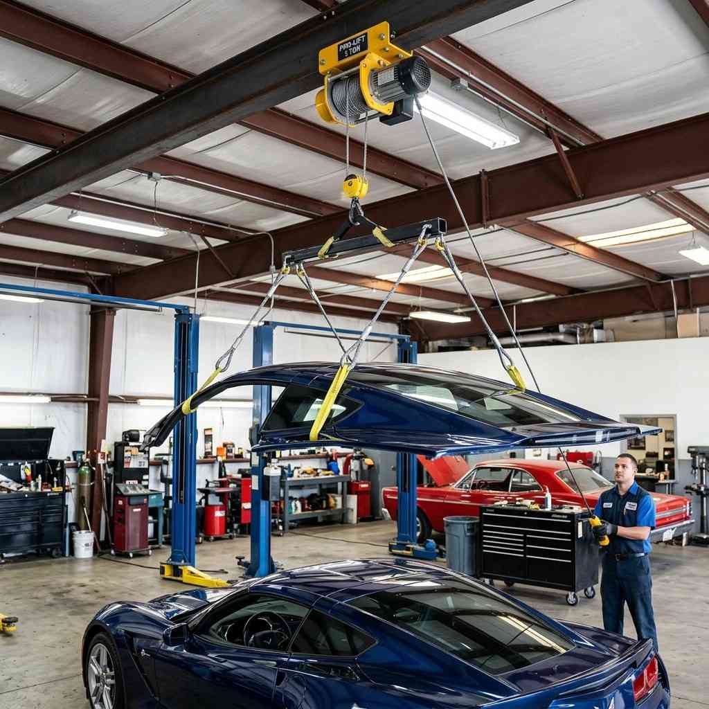 15Hoist lifting sports car hardtop 202605200849 1