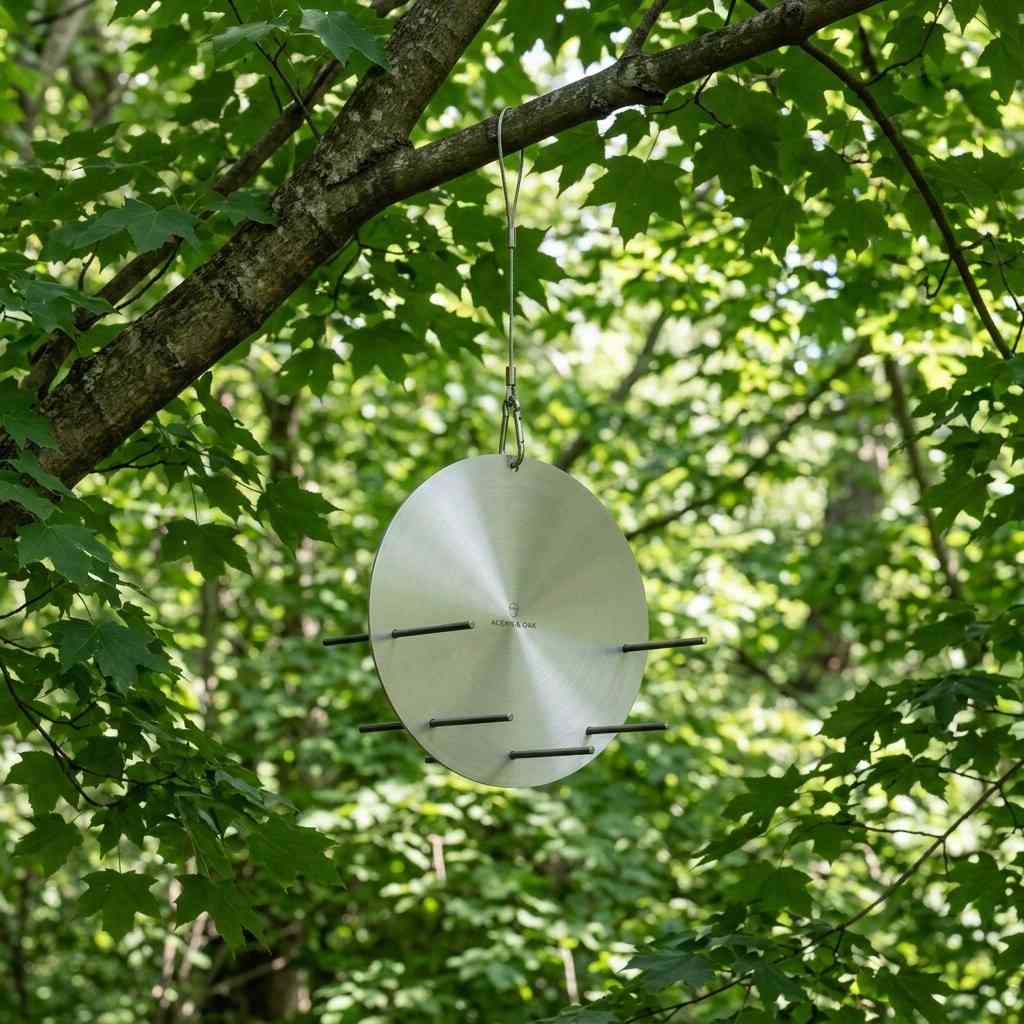17Aluminum disk hanging from tree 202605172318