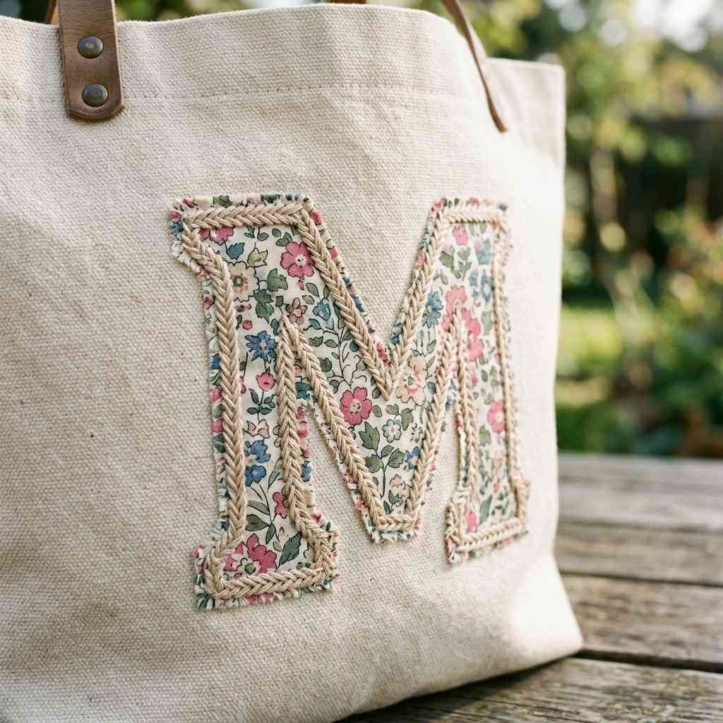 18Floral applique on tote bag 202605311852