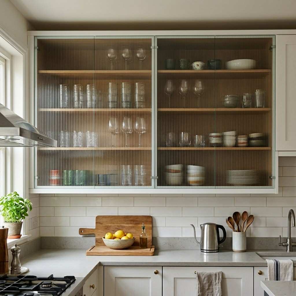 23 Kitchen Inspiration Ideas to Design Your Ultimate Culinary Masterpiece 18Kitchen cabinet doors reeded glass 202605181241