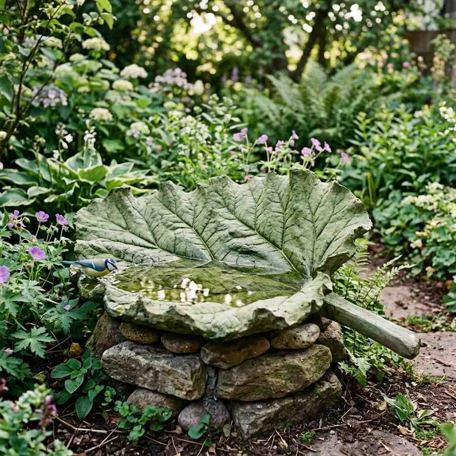 19DIY Leaf Cast Concrete Bird 202605141433
