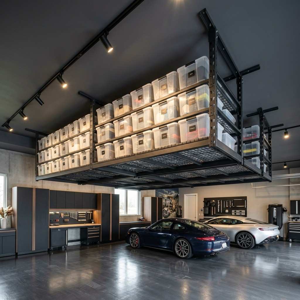 1Overhead storage racks ceiling 202605200842