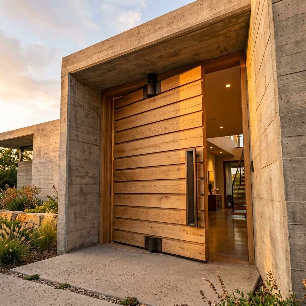 1Oversized white oak pivot door 202605112327