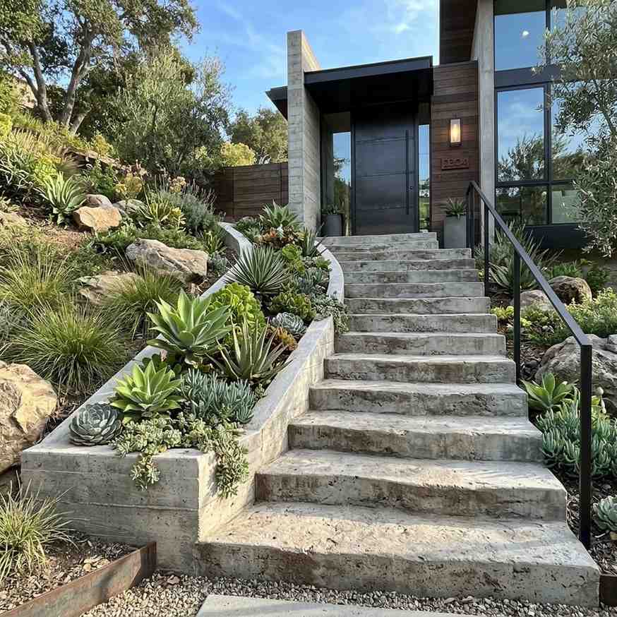 20Concrete entry steps with planters 202605121335