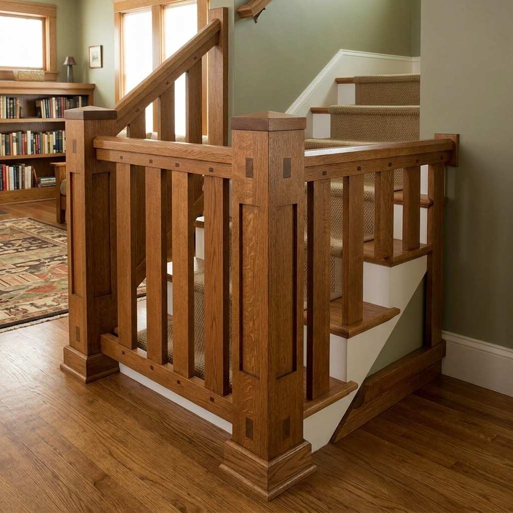 20Mission newel system wooden slats 202605161419