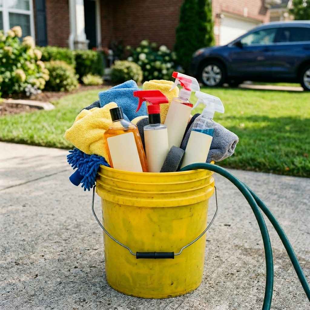 21Car detailing bucket with supplies 202605251229