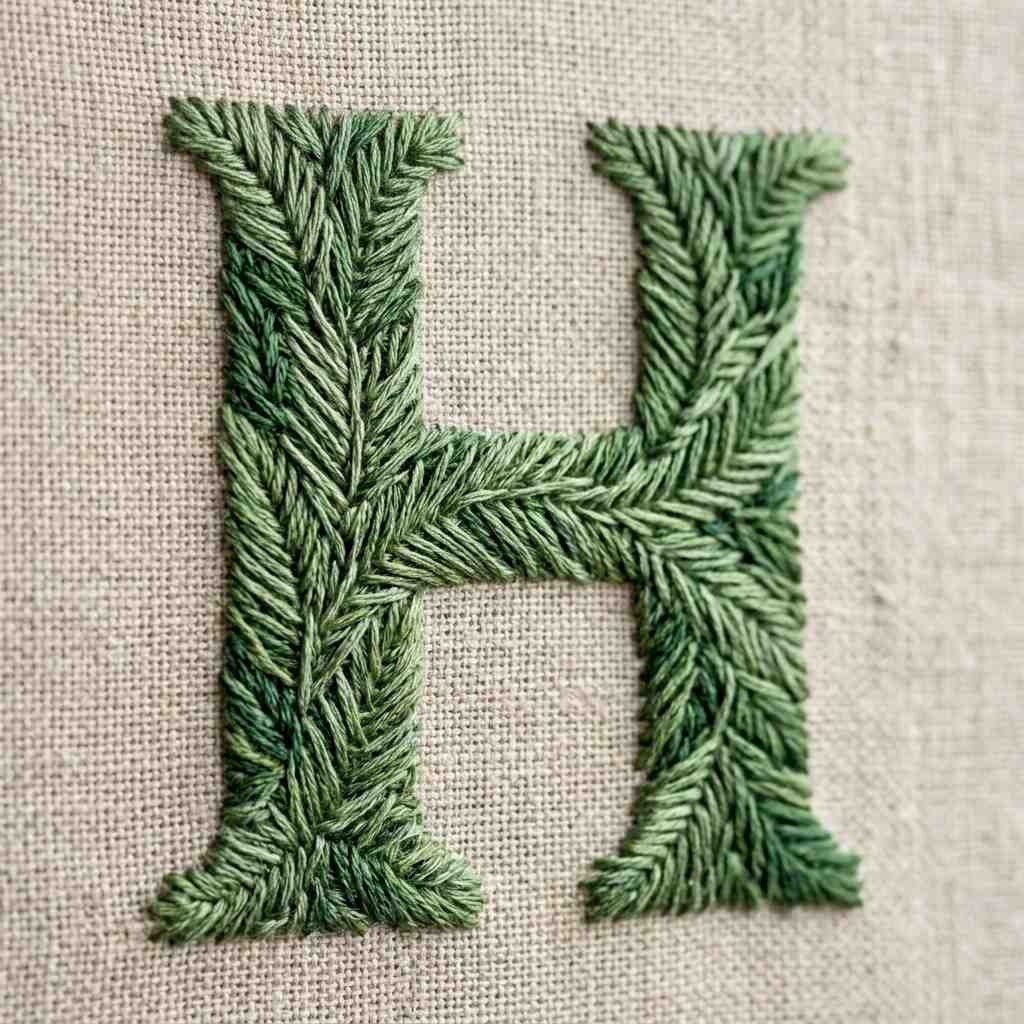 21Fishbone stitch pattern on H 202605311855
