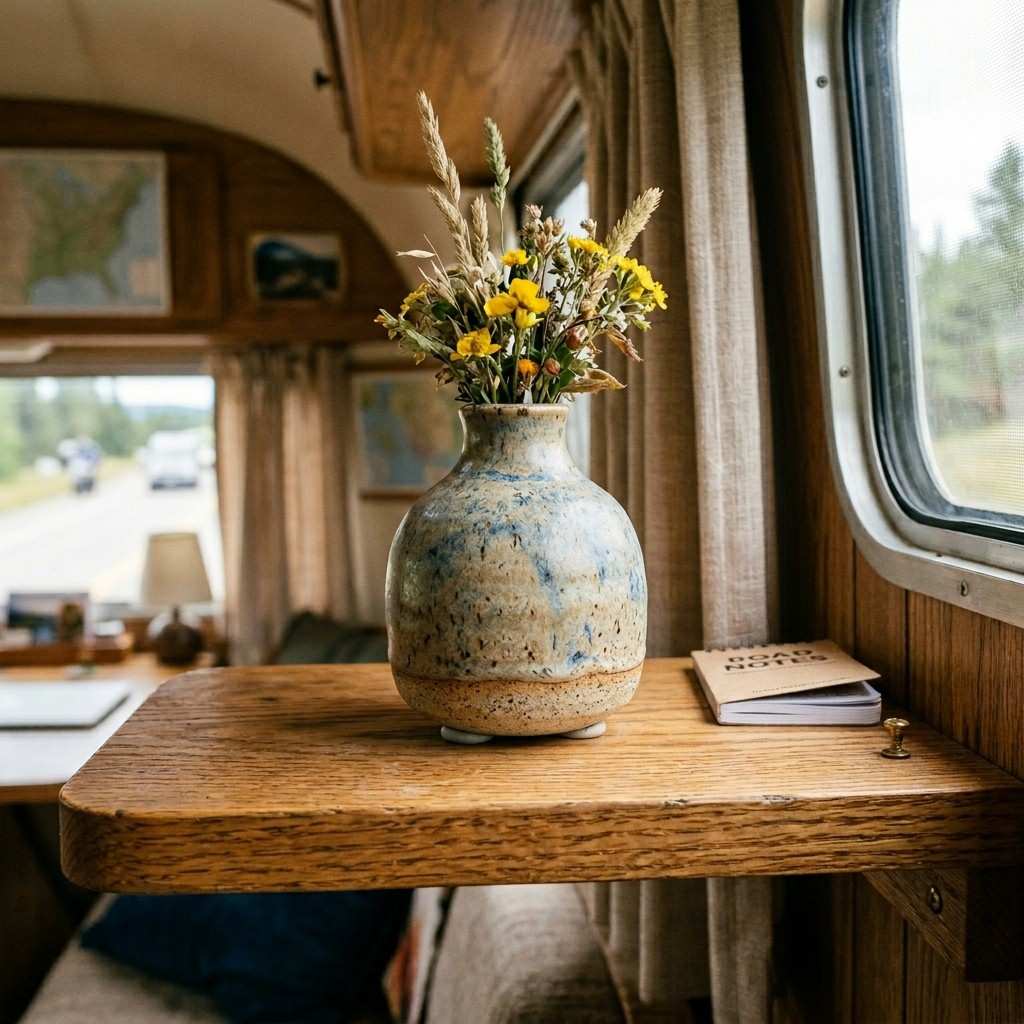 22Ceramic vase on RV shelf 202605061354