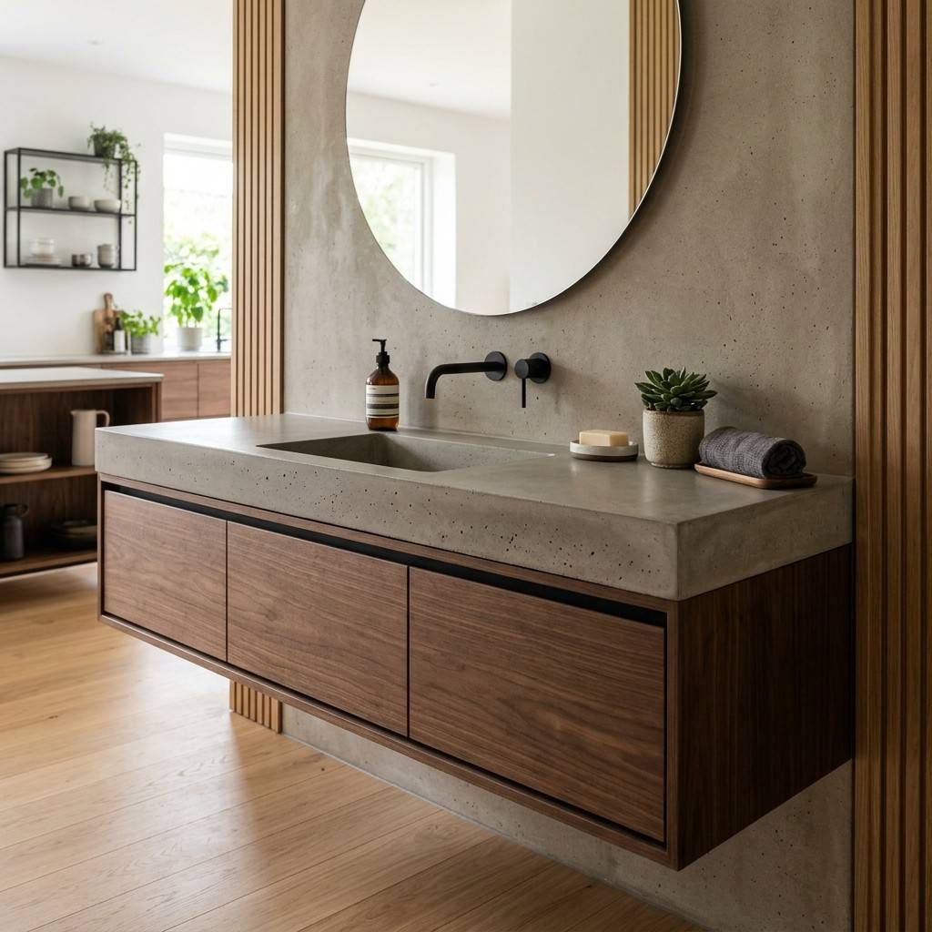 23 Kitchen Inspiration Ideas to Design Your Ultimate Culinary Masterpiece 22Minimalist floating kitchen vanity 202605181244