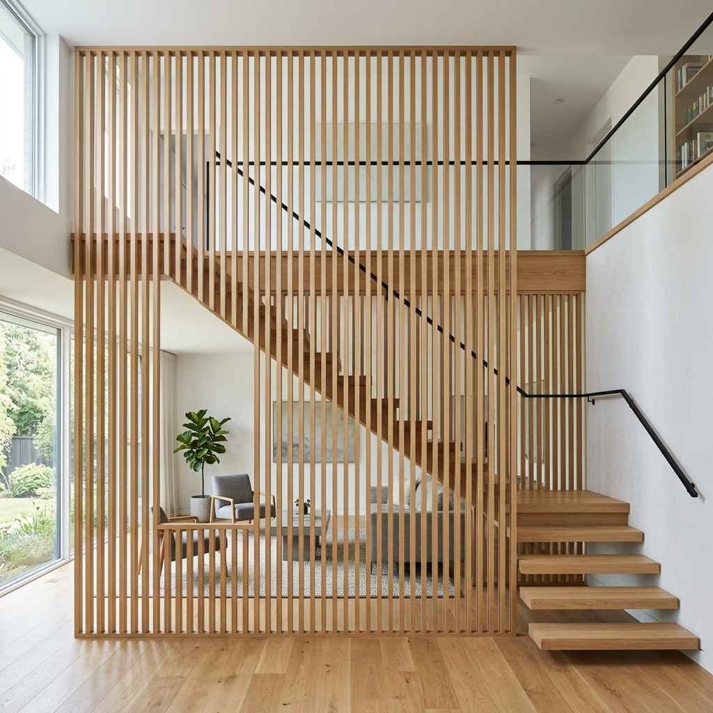 23White oak slat room divider 202605161421