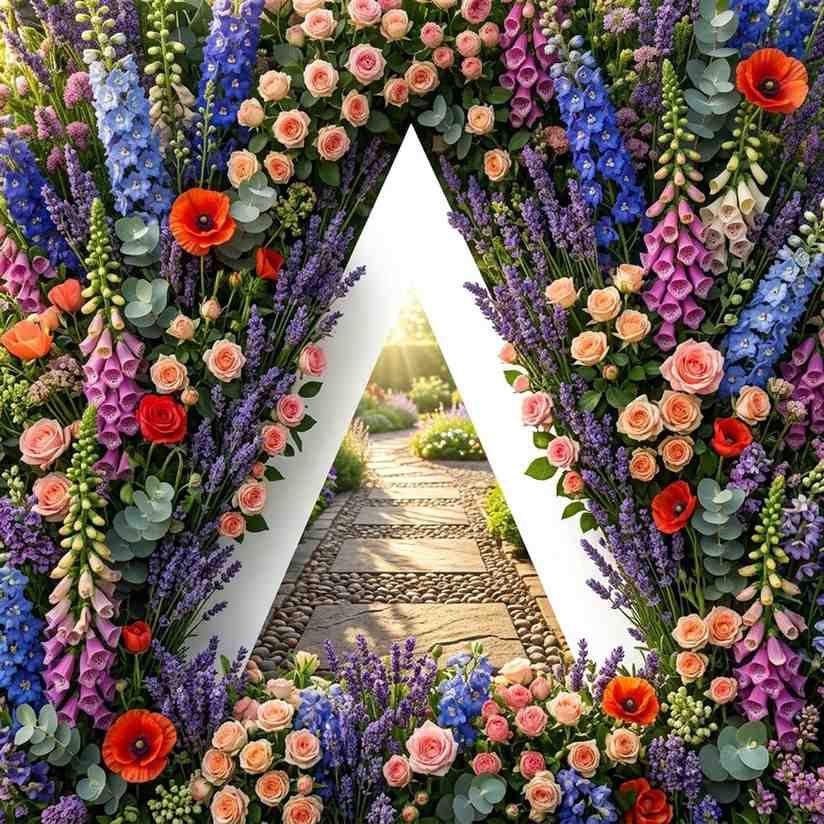 26Floral border with letter cutout 202605311856