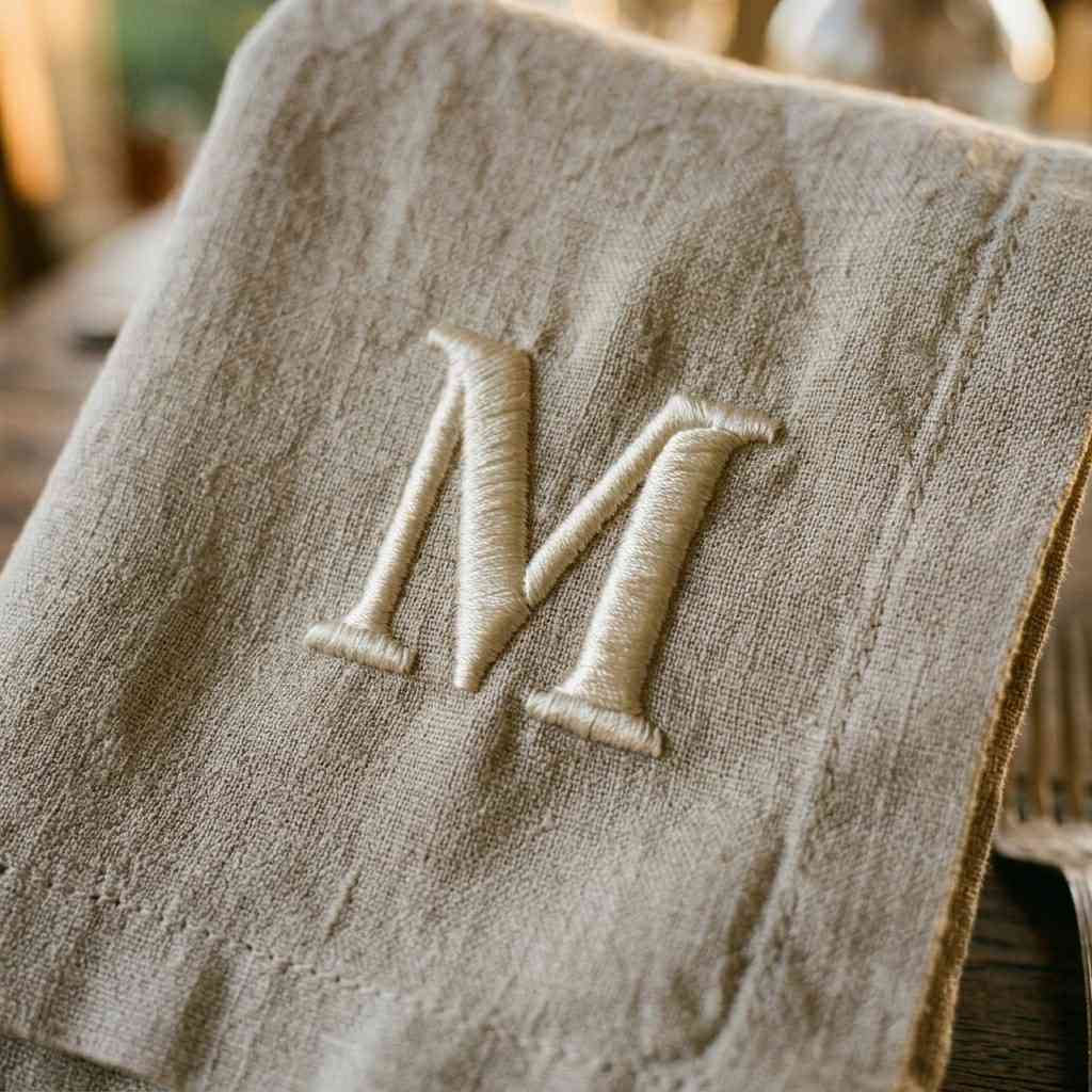 2Monogrammed linen napkin stitche 202605311845