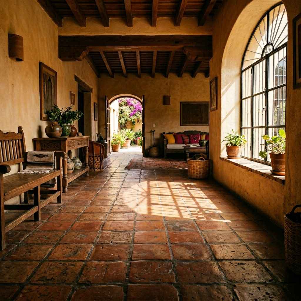2Terracotta floor tiles in hacienda 202605231156