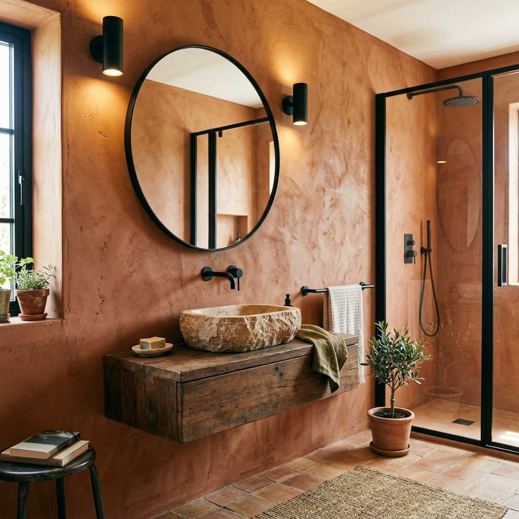 3Terracotta clay walls bathroom 202605151416