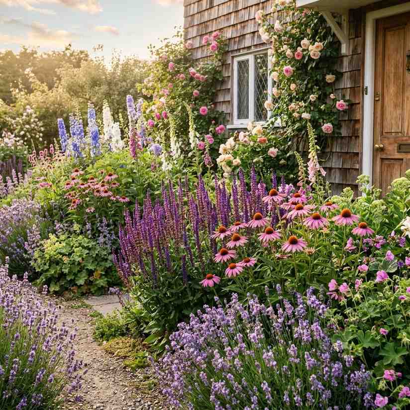 4English cottage garden border 202605222223