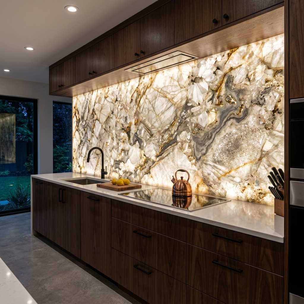 23 Kitchen Inspiration Ideas to Design Your Ultimate Culinary Masterpiece 4Full slab quartzite backsplash b 202605181233