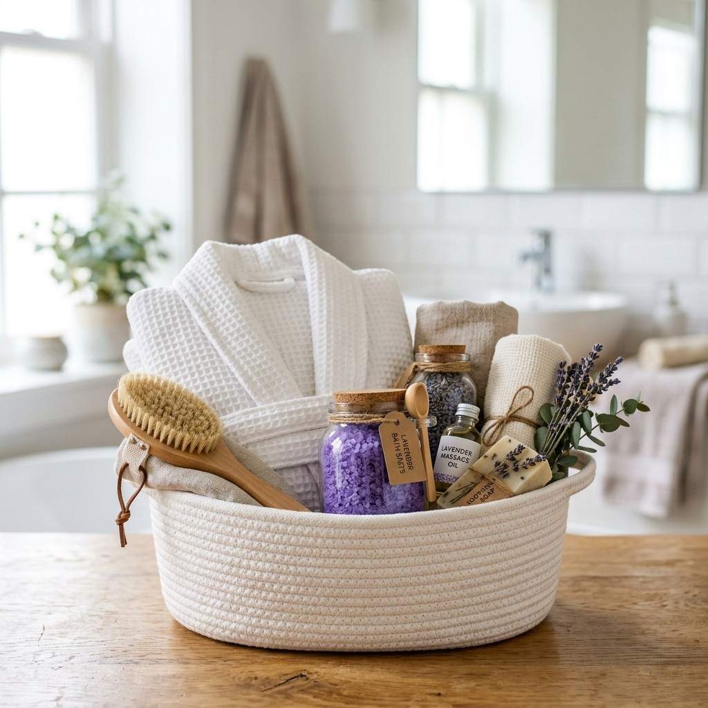 5Spa gift basket with bathrobe 202605231658