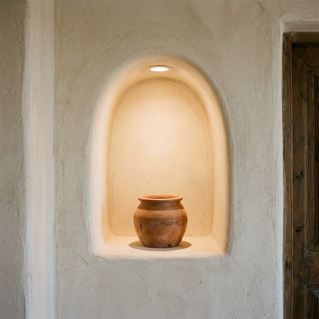 6Arched wall niche with pot 202605231156
