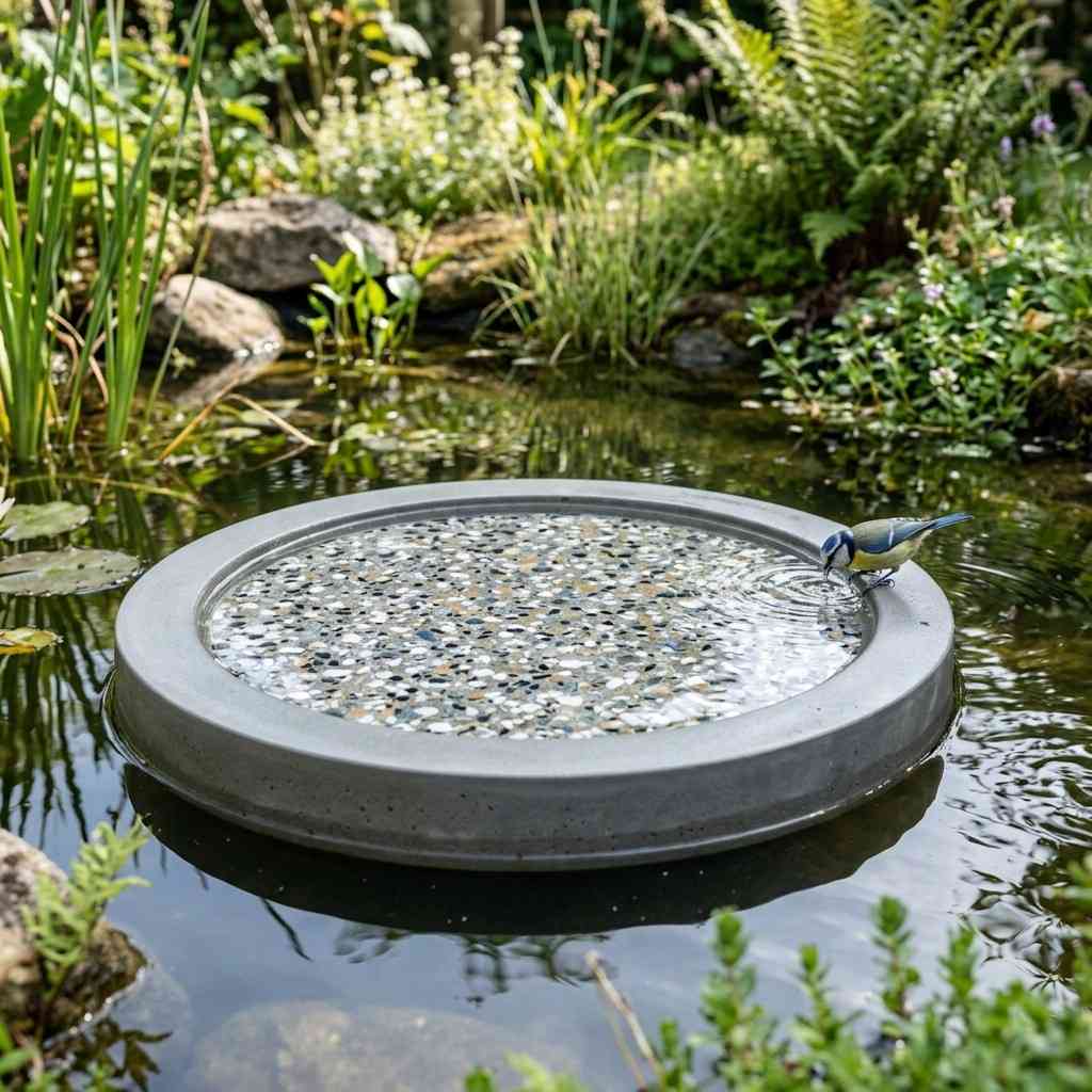 7Fiber concrete bird bath disk 202605172312