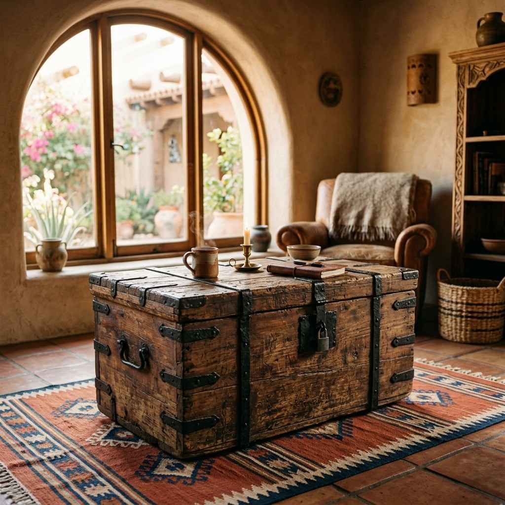 7Wood trunk as coffee table 202605231157