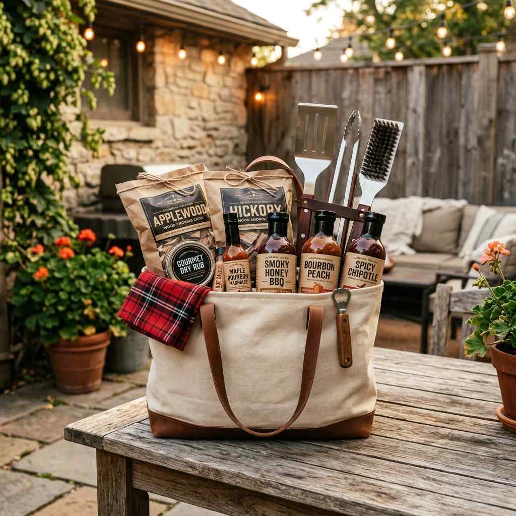 9Barbecue gift basket with tools 202605231659