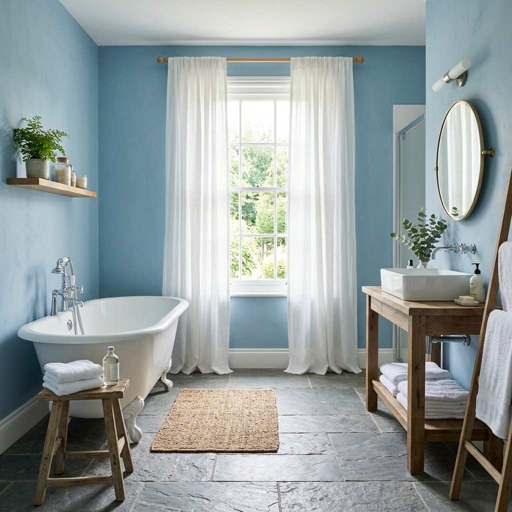 9Bathroom with blue walls 202605151413