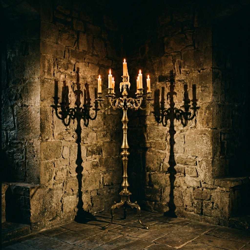 Candles casting shadows on wall 202605052236 1