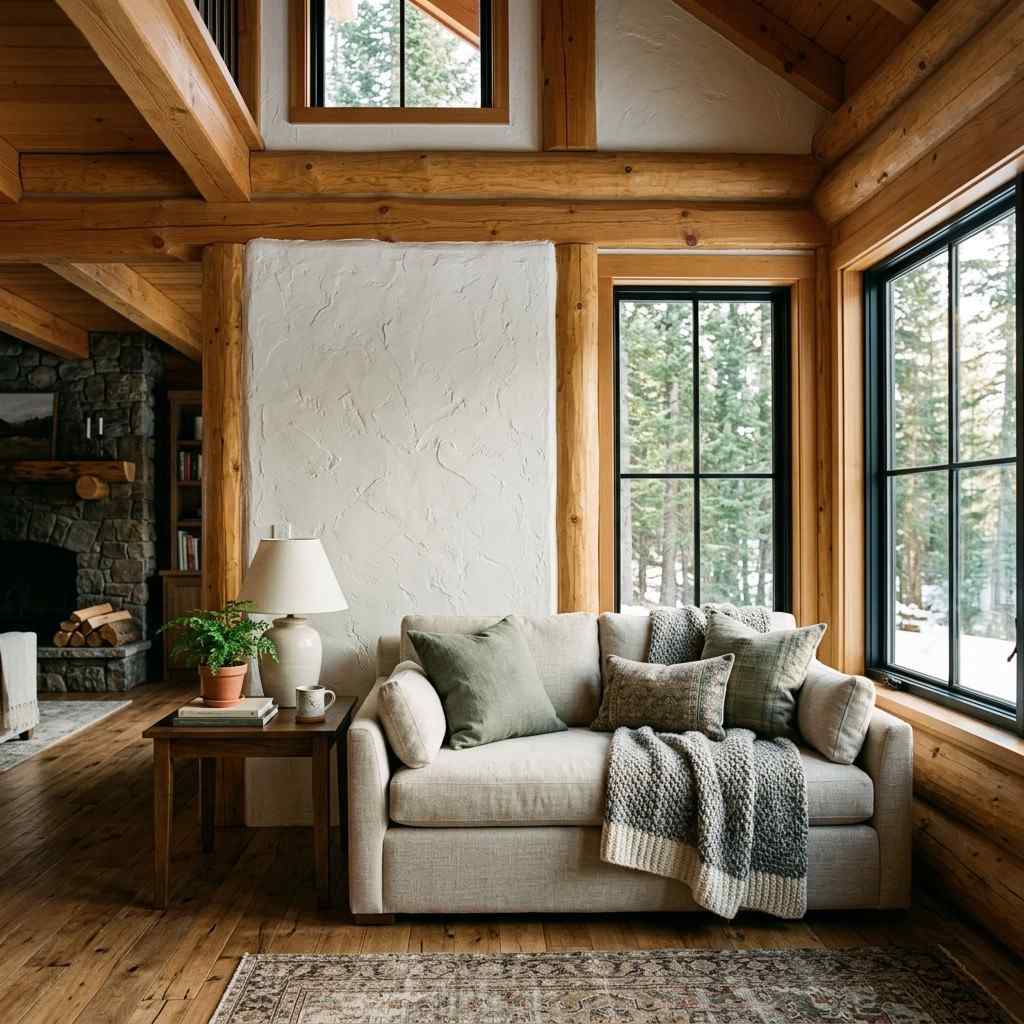 Cozy pine cabin interior modern 202605301200 1