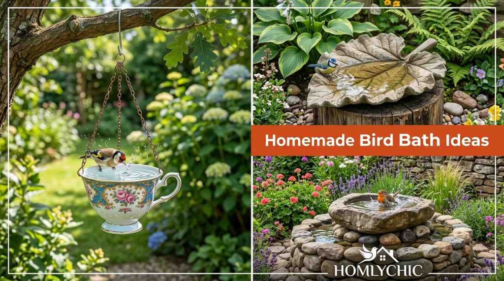 Homemade bird bath ideas 202605091651