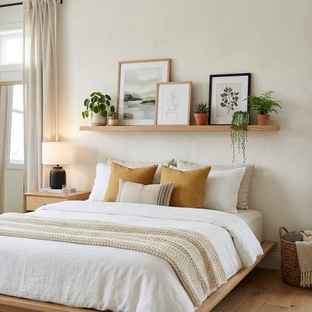 10Picture ledge headboard holding 202606101439