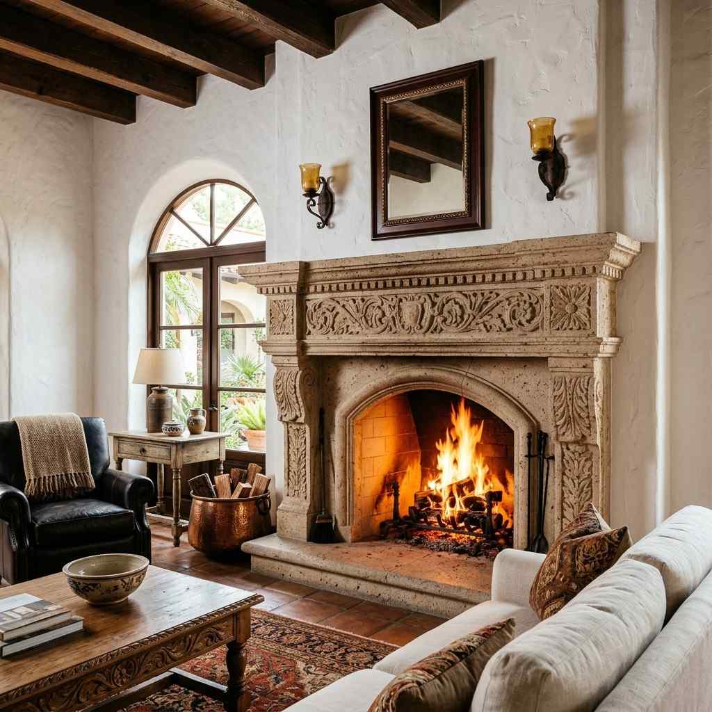 11Cantera stone fireplace surround 202606061254