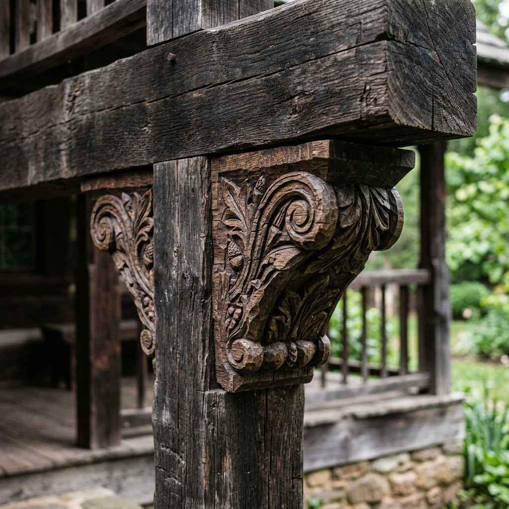 12Carved wooden corbel architectur 202606061254