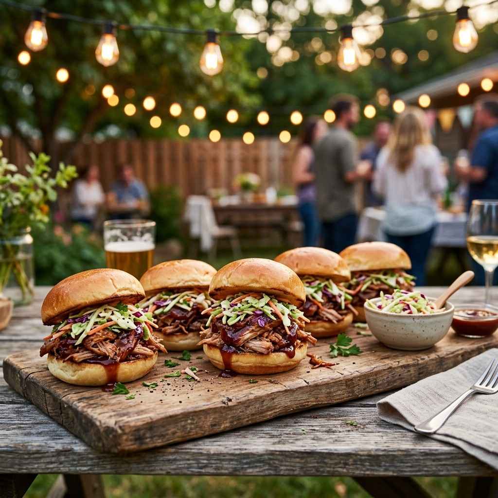 20 Affordable and Simple Dinner Ideas to Feed a Large Family Without Breaking the Bank 13Pulled pork sliders on board 202606061822