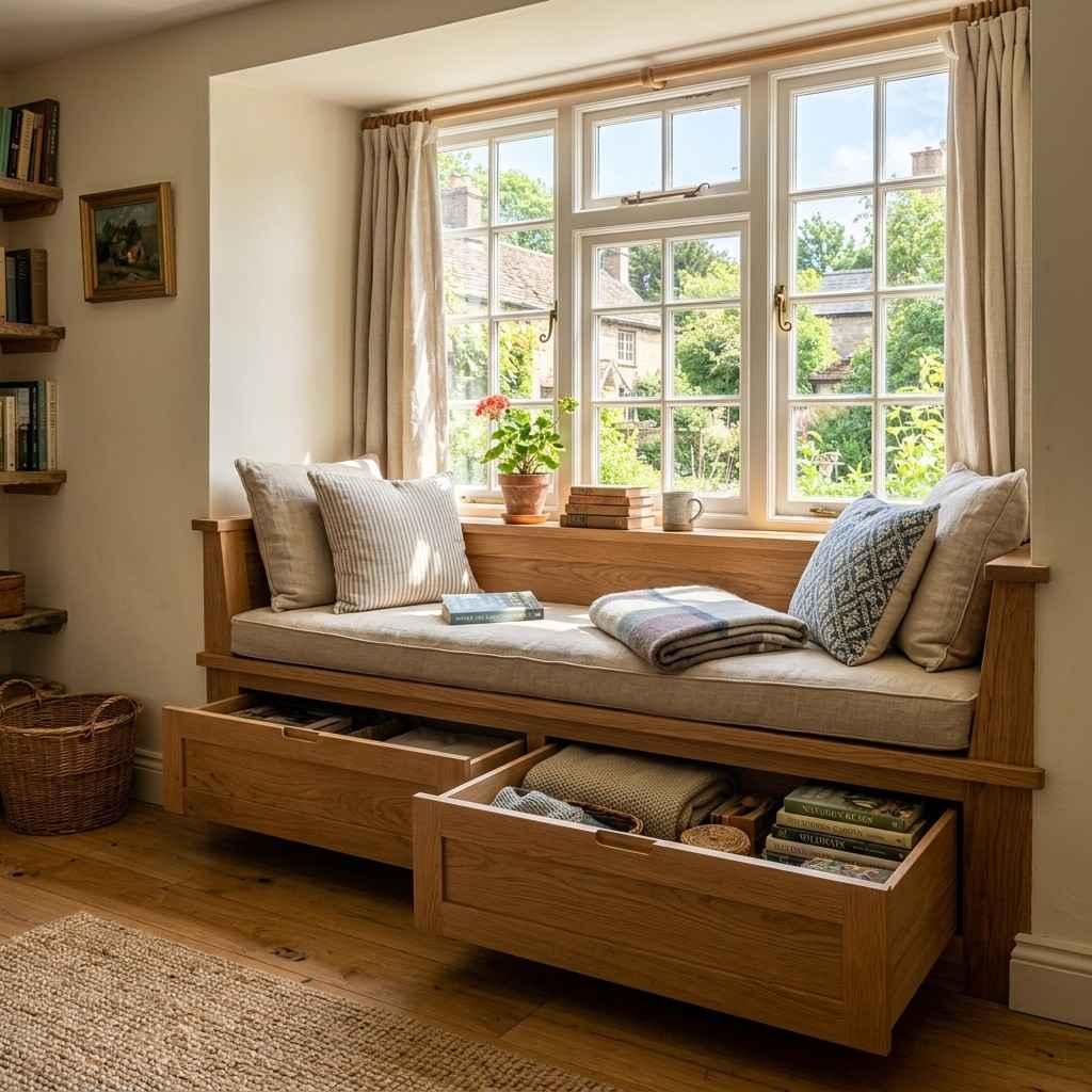 13Window seat with storage drawers 202606081603