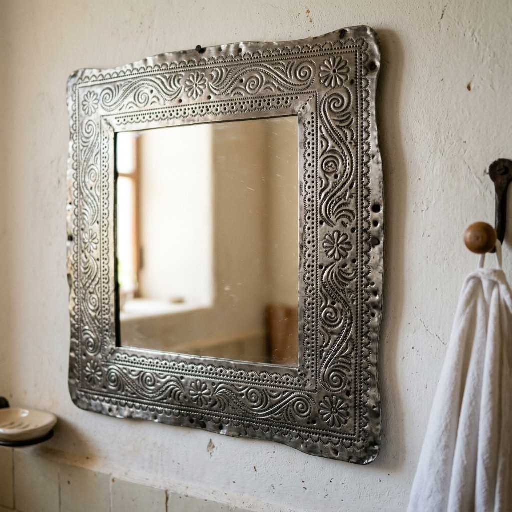 18Tin mirror frame reflecting light 202606061528