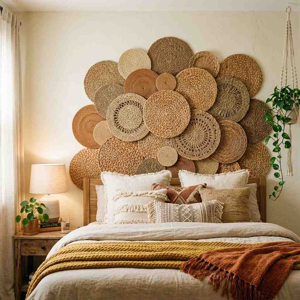 19Rattan placemat mosaic headboard 202606101443