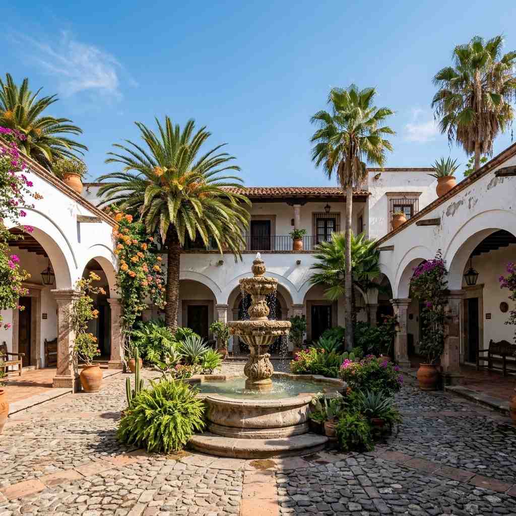 1Hacienda courtyard with fountain 202606061249