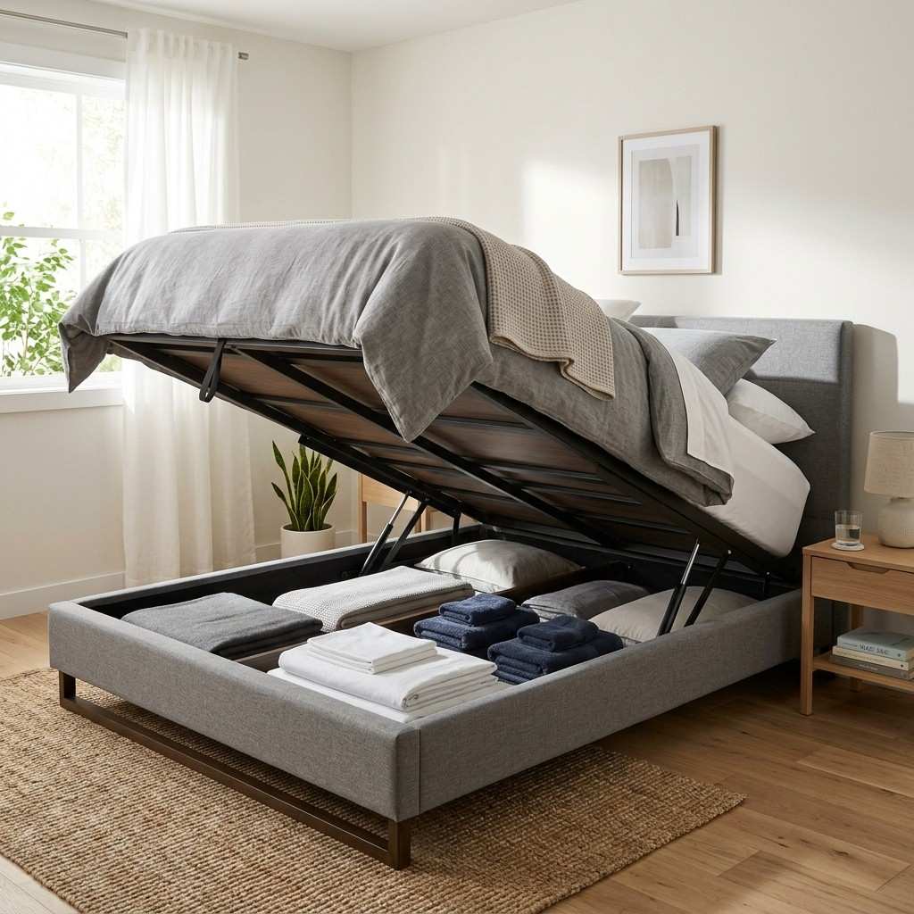 1Hydraulic lift bed storage compa 202606081555