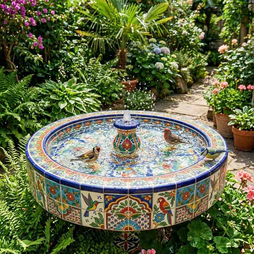 20Talavera tile mosaic fountain 202606061529