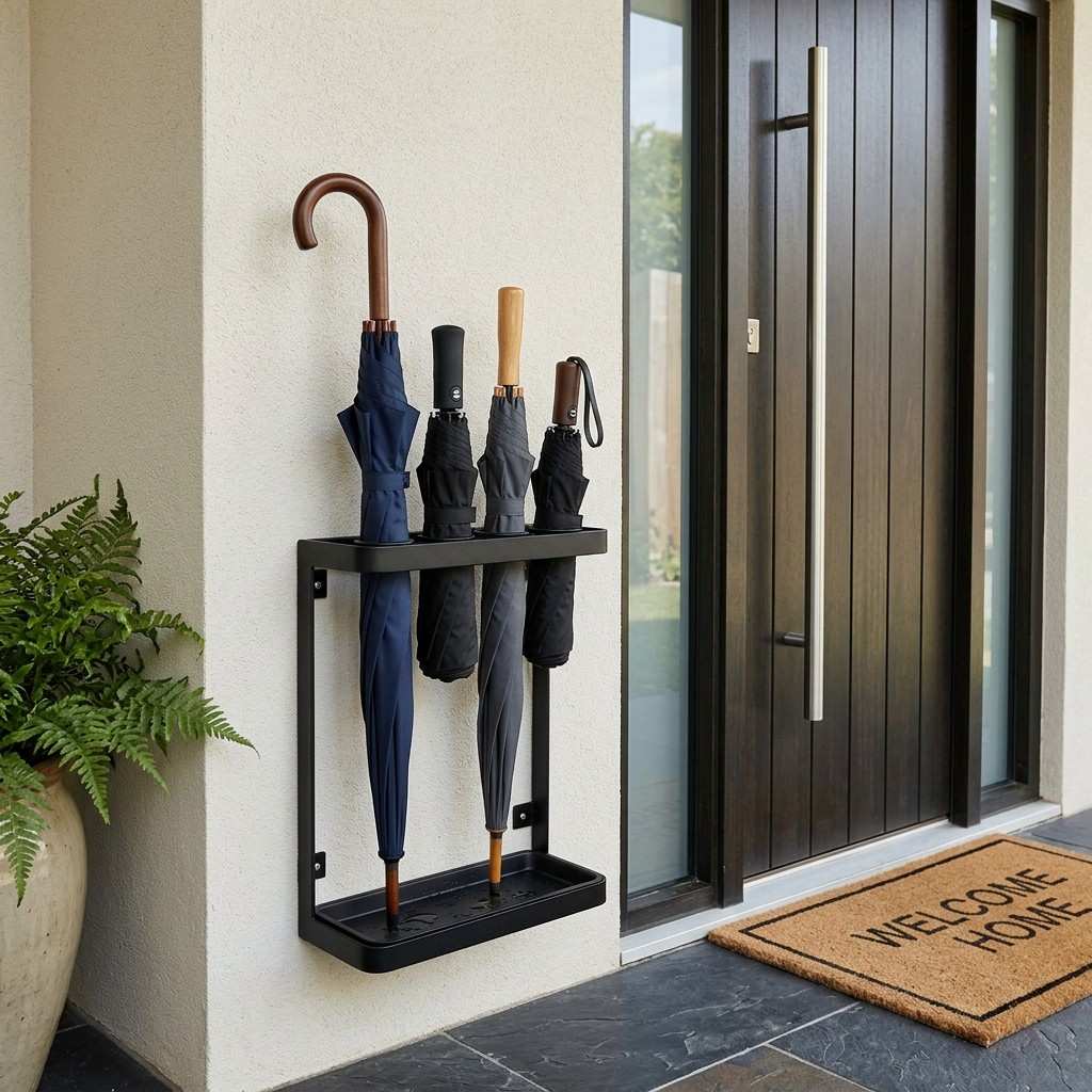 30 Awesome Modern Small Front Porch Ideas to Boost Curb Appeal 21Wall mounted umbrella holder mod 202606111555